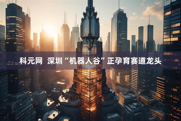 科元网  深圳“机器人谷”正孕育赛道龙头