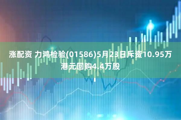涨配资 力鸿检验(01586)5月23日斥资10.95万港元回购4.4万股